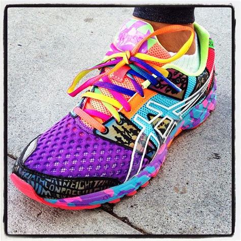 bright colored women's athletic shoes.